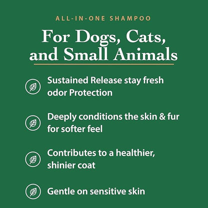 Anti-Allergen Pet Shampoo -Dog & Cat Dander Remover. Gentle Formula for Dry Sensitive Skin; Allergy Relief, The Ecology Works (32 Oz)