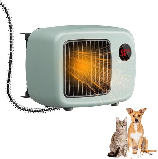 600W Dog House Heater,Anti-Bite Cord Heated Dog House,Wall-Mounted Dog Heater,Dog House Heater Outdoor Keep Your Pet Warm and Happy UL Tested for Safety (green)