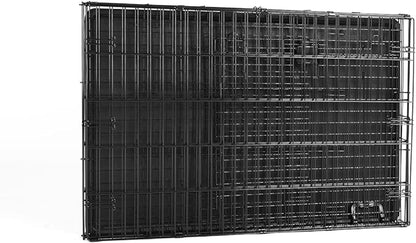 Amazon Basics Durable, Foldable Metal Wire Dog Crate with Tray, Single Door, 42 x 28 x 30 in, Black