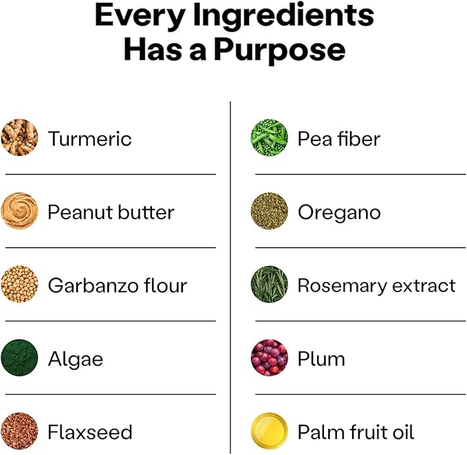 Wild Earth Dog Supplements, Soft Chews for Hip & Joint Support, with Omega 3 Fatty Acids & Anti-inflammatory Turmeric, Veterinarian-Developed, Vegan