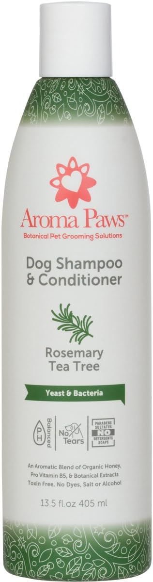 Dog Shampoo  Cleansing Wash, Conditioning, Moisturizing  Healthy Ingredients  Aromatic Grooming Puppy Shampoo  Tearless Cleaner, Rosemary Tea Tree