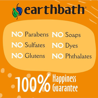 earthbath, Shea Butter Shampoo - Hypoallergenic Dog Shampoo, Plant-Based, Cruelty-Free, Vegan, Gluten-Free, Non-GMO, Made in USA, Moisutre Repair & Dander Care - 16 Oz (1 Pack)