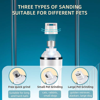 Dog Nail Clippers pet Nail Grinder for Dogs Nail Grinder for Dogs Quiet Dog Grooming Works on Large Medium Small Dogs & Cats It's a Great for pet Lovers