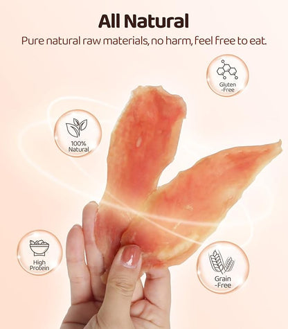 Chicken Jerky Dog Treats for Dogs 16 OZ 1LBS, Rawhide-Free, Made with Real Breast, Long-Lasting Treats, Dog Training Reward Snacks Dog Chewy Treats