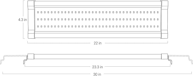 NICREW ClassicLED Gen 2 Aquarium Light, 18 Watts, Dimmable LED Fish Tank Light with 2-Channel Control, White and Blue LEDs, Size 24 to 30 Inch