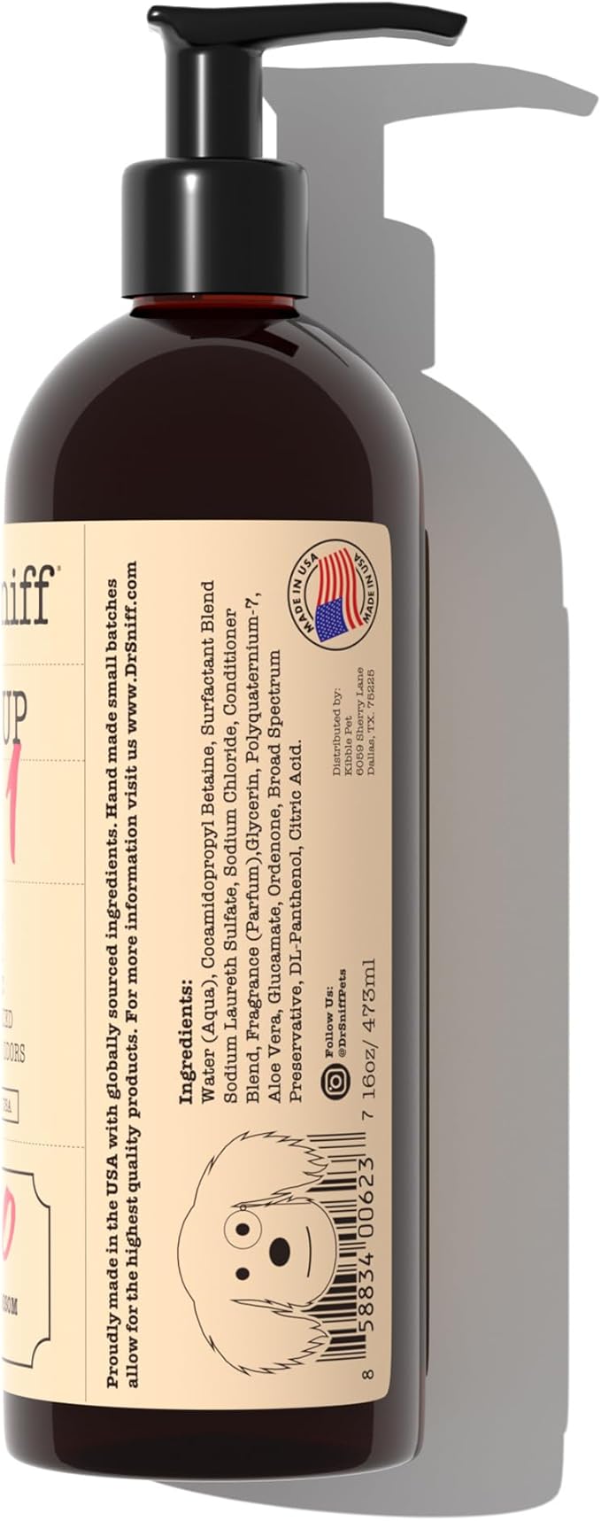 2-in-1 Pet Shampoo & Conditioner, Ultimate Grooming Treatment for Dog & Cat Hair, Freshens Scent, Made in The USA, Sweet Pup Scent, 16 Oz