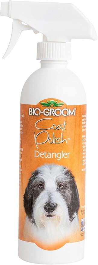 Bio-Groom Coat Polish Dog Spray  Scented Dog Bathing Supplies, Puppy Wash, Cat & Dog Grooming Supplies for Sensitive Skin, Cruelty-Free, Made in USA, Tearless Dog Products  16 fl oz 1-Pack
