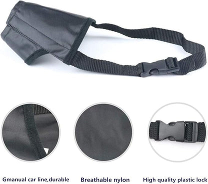 Dog Muzzles Suit - 7PCS Dog Muzzles Adjustable Quick Fit pet Muzzle Prevent from Biting Barking and Chewing for Small Medium Large Dogs (Red #)