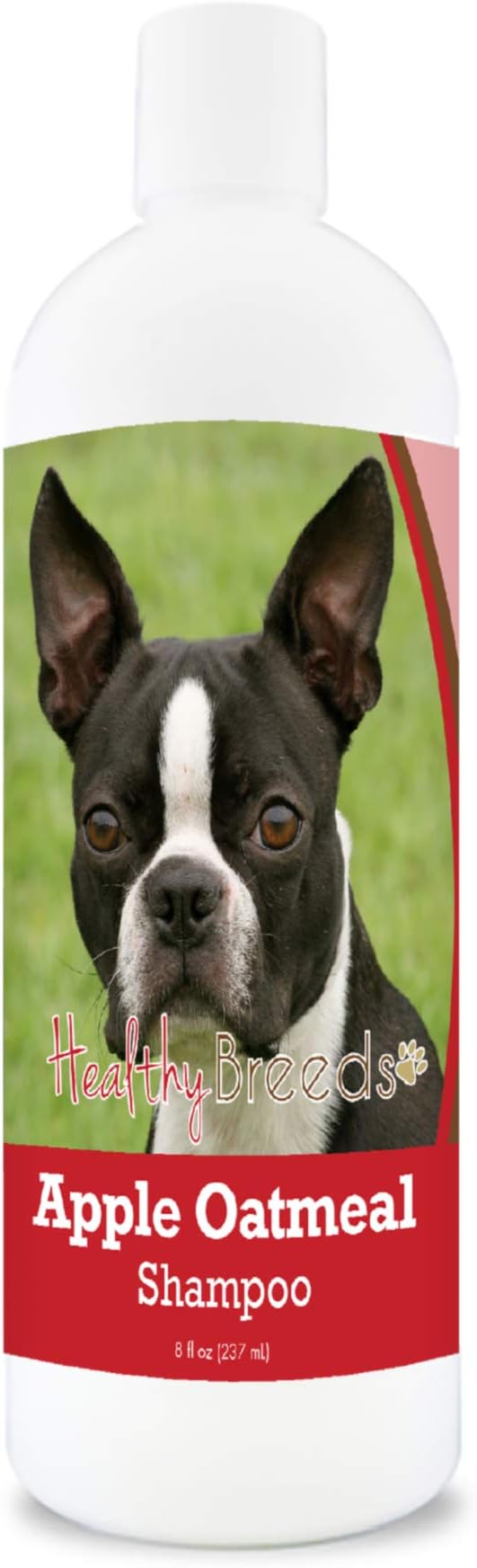 Healthy Breeds Boston Terrier Apple Oatmeal Dog Shampoo - All Natural, Tearless & Hypoallergenic Cleanser & Conditioner - Best for Dry, Itchy or Irritated Skin - 8 oz