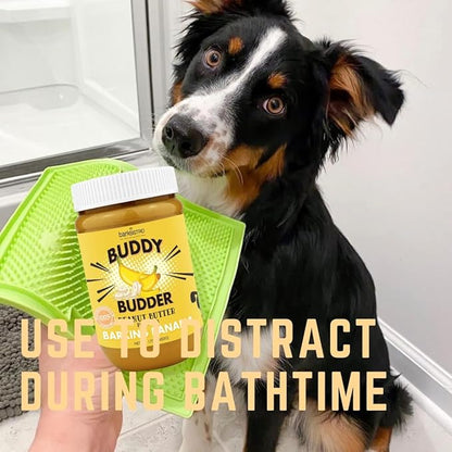 BUDDY BUDDER Bark Bistro Company Birthday Bash, 100% Natural Dog Peanut Butter, Healthy Peanut Butter Dog Treats, Dog Birthday, Dog Pill Pocket, Made in USA (17oz Jars)