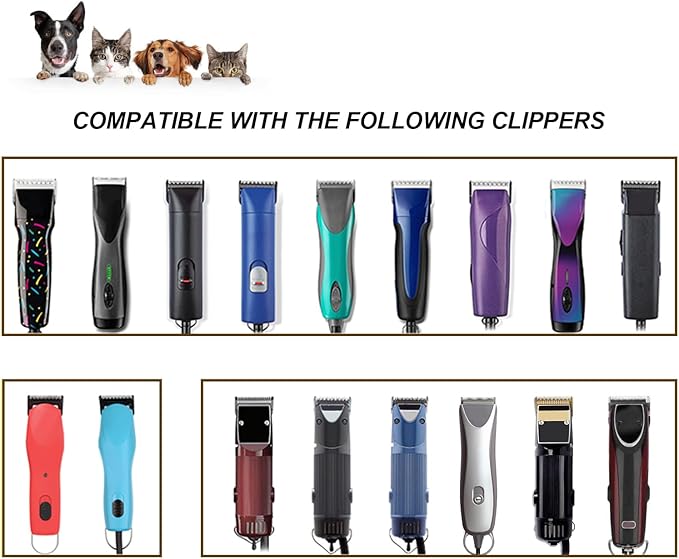 3 Color 40# Detachable Pet Dog Grooming Ceramic Blades,Compatible with Andis,Oster A5,Wahl KM-10 Series,Size #40 Blade 1/100-Inch 0.25MM Cut Lengthï¼_ilver+Black+Goldenï¼