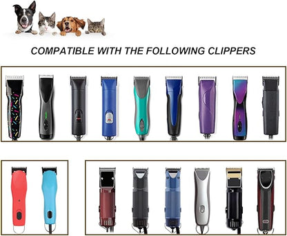 40# Pet Dog Grooming Detachable Ceramic Blades,Compatible with Andis,Oster A5,Wahl KM10 Clippers,Cut Length 1/100"(0.25mm)-2 PCS