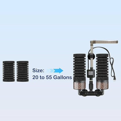 Aquarium Sponge Filter Replacement Sponges (4-Pack) for 229C (20-55 Gallon)