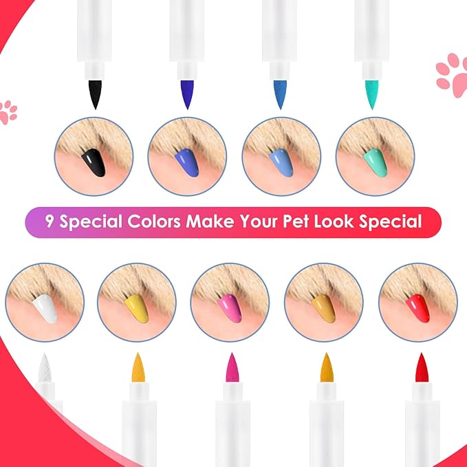 Dog Nail Polish Pen Quick Dry, Odorless, Pet Grooming Kit, Pet Nail Polish, Pet Costume, Dog Safe Paint, Pet Paint, Dog Safe Paint for Paws, Horse Safe Paint, Dog Friendly Nail Polish