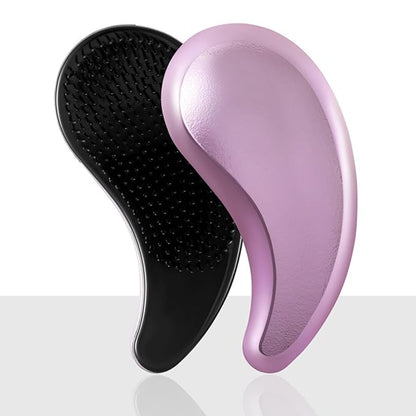 Small Dog Brush- Grooming Tool for Teddy, Yorkies, Maltese, Shih Tzu, Chihuahua - Puppy Hair Brush (Electroplating Purple)