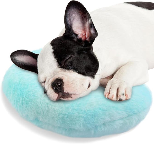 T'CHAQUE Dog Pillow Dog Calming Pillow for Small Dogs Anxiety Relief Comfort Dog Neck Pillow Bed Soft Cat Pillow for Indoor Cats Half Donut Cuddler U-Shaped Pillow Pet Sleeping Improve Calming Toy