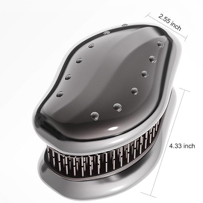 Small Pet Grooming Brush, Soft Dog Brush for Shih Tzu/Yorkie/Maltipoo/Maltese, Puppy Brush, Massaging Hair Brush for Dogs, Cats, Rabbits, All Hair Types (Rose Red)