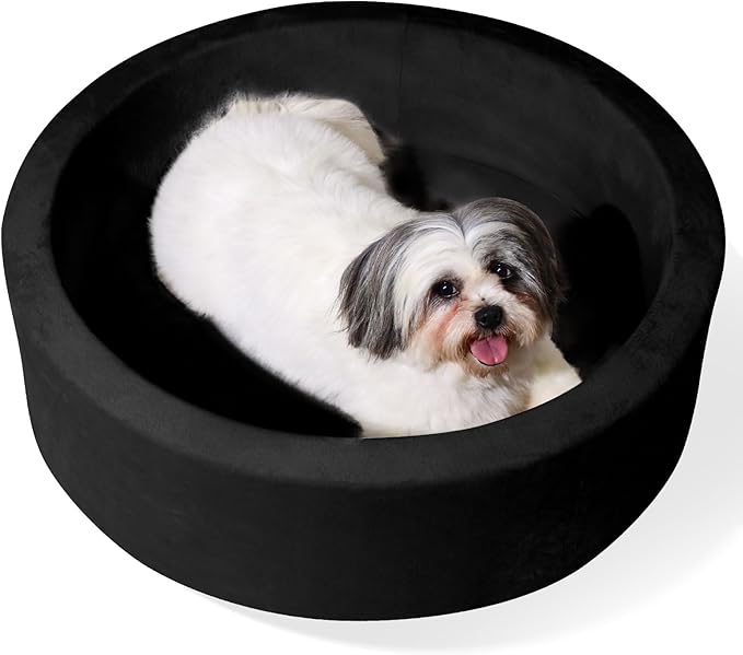 Pet Beds, 27.5 Inch Round Foam Sof Dog Bedsï¼_uitable for Small Dog & Cat Play in The Ball Pitï¼_lack - Ideal for Puppies and Kittensï¼_alls Not Includedï¼...