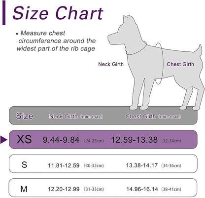 Dog Harness for Small Dogs, Small Dog Harness and Leash Set, Honeycomb Grid, Reflective Lightweight Harness & Anti-Twist Pet Lead,Dog Harness(Multi Color, Size: XS-S-M) (XS, Purple)