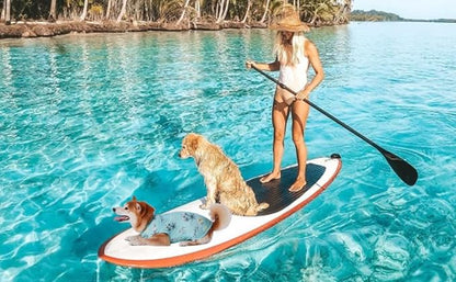 Dog Hawaiian Shirts,Summer Cooling Quick Dry Mesh Breathable T-Shirt Tops for Small Medium Large Boy Girl Dogs (Pink+Blue, XXL)