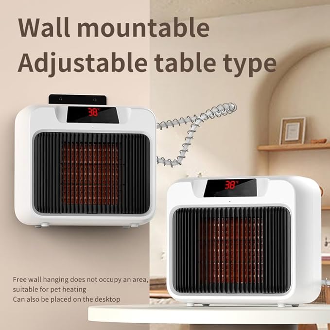 600W Dog House Heater,Anti-Bite Cord Heated Dog House,Wall-Mounted Dog Heater,Outdoor Dog Heater Keep Your Pet Warm and Happy UL Tested for Safety (white)