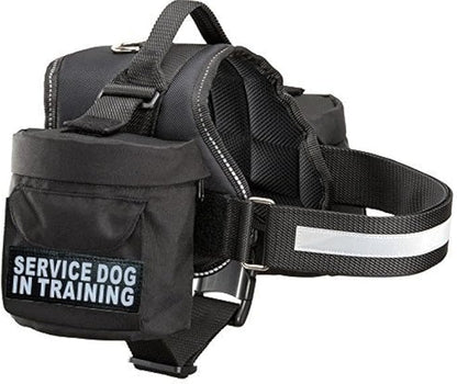 Doggie Stylz Service Dog in Training Harness with Removable Saddle Bag Backpack Harness Carrier Traveling Bag. 2 Patches. Please Measure Dog Before Ordering