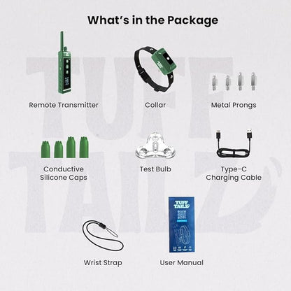 Dog Shock Collar - 4265FT Dog Training Collar with Remote Control Waterproof IP67 Dog Training Collar for Small Medium Large Dogs Rechargeable Electric Dog E Collar Beep Collar (Green)