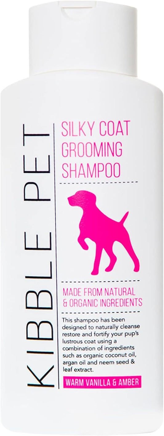 Pet Shampoo Professional Grooming Wash, Dog Coat Moisturizer, Warm Vanilla Amber Scent, Deodorizing Coat for Long Lasting Odor Control, Hypoallergenic, Certified Organic, Made in The USA, 13.5 oz