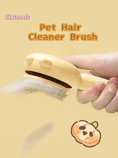 Pet Grooming Comb with One-Button De-Shedding, Pet Dematting Combï¼_og-Cat Comb, Pet Hair Cleaner Comb