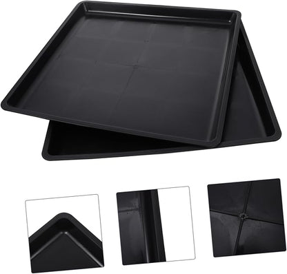 2pcs Tray Crates Kennel 36 Inch Dog Crate Hamster Cage Pan Crate Pans Suitcase Stand Cages for Dogs Indoor Black Shoes Dog Cage Rabbit Potty Pet Cage Stainless Steel Metal