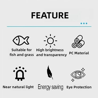 Mini Clip-On Aquarium Light 8W Full Spectrum LED Fish Nano Tank Light with Timer & Dimmer and 3 Lighting Modes for Freshwater Plants & Tropical Fish Ideal for 5-16 Inch Tanks (1-5 Gallons)