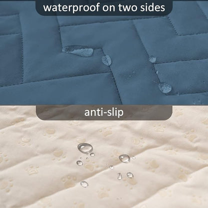 fuguitex Waterproof Dog Bed Cover Couch Cover for Pet Anti-Slip Cat Mat Pet Pad Blanket for Sofa Chair Recliner Bed Furniture Protrctor