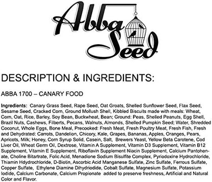 ABBA 1700 Canary Bird Food 5lbs