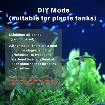 hygger Aquarium Programmable LED Light, for 18~24in Long Full Spectrum Plant Fish Tank Light with LCD Setting Display, 7 Colors, Sunrise Sunset Moon and DIY Mode, for Novices Advanced Players