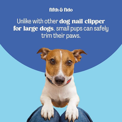 Fifth & Fido Dog Nail Clippers for Large Dogs - Sharp Nail Clipper with Quick Sensor - Trimmer for Thick Nails - Dog Nail Trimmer for Large Breed Dogs