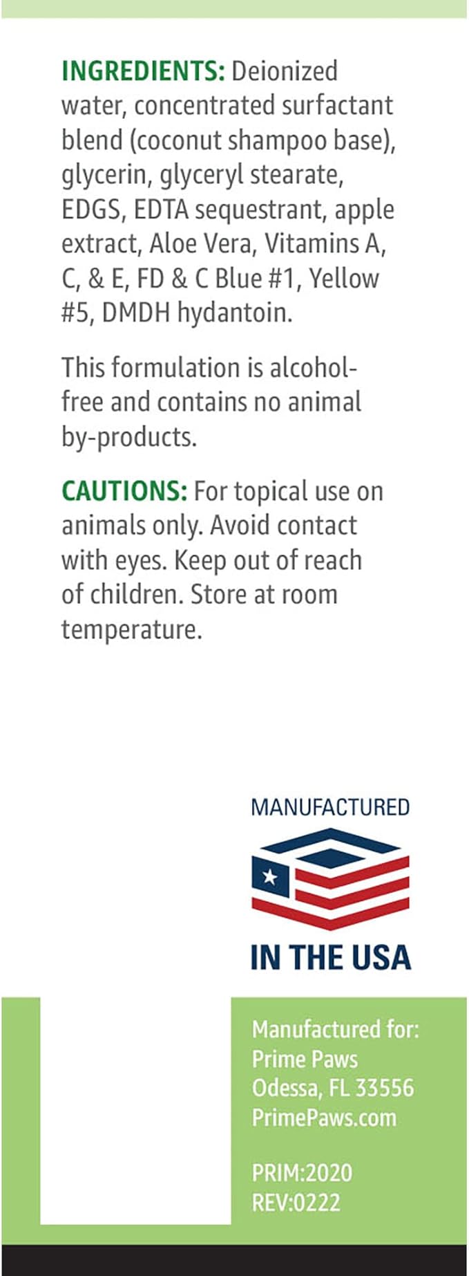 Apple Oatmeal Shampoo for Dogs - Tearless & Hypoallergenic - Soap-Free Itch Relief Formula - Apple Scent - 8 oz