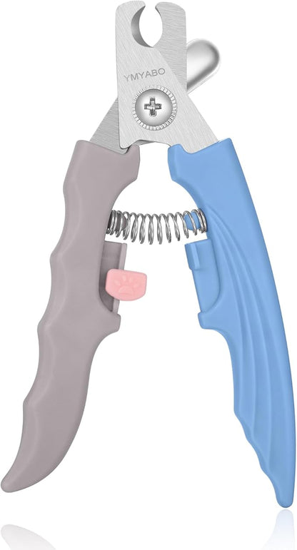 Pet Nail Clipper,Dog Nail Trimmers Safety Guard to Aviod Over Cutting,Puppy Cat Claw Trimmer,with Free Dog Comb Nail File, Sharp Grooming Clipper, Great for Thick Toenail, Blue