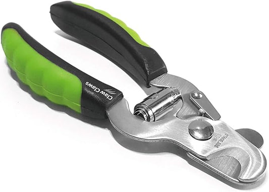 Dog Nail Trimmers for Medium Dog and Cat, with Protective Guard to Avoid Over-Cutting, Stainless Steel Blades and Anti-Slip Handle, Professional Grooming Scissors