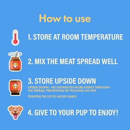 Visionary Pet Foods Lamb Meat Spread - Healthy Dog Treat - Alternative to Dog Peanut Butter, Xylitol Free, No Sugar and Filler Free - Use on Dog Lick Mat, Food Mixer, Pill Pockets - 10oz