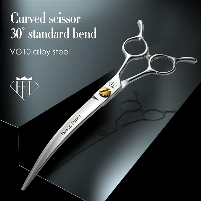 Dog Grooming Scissors: 7.5" Pet Shears Made Of Japanese VG10 Advanced Stainless Steel Professional Grooming Scissors for Dogs Cats and Other Pets