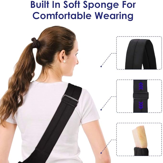 Dog Padded Papoose Sling, Small Pet Sling Carrier Hands Free Carry Adjustable Shoulder Strap Reversible Tote Bag with a Pocket Safety Belt Dog Cat Traveling Subway