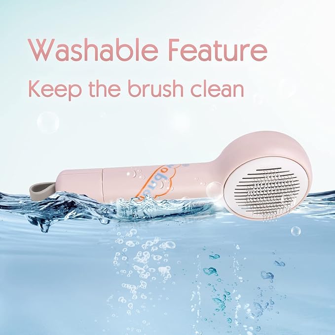 Dog Brush, Self Cleaning Slicker Brushes for Dogs Cats, Cat Grooming Brush, Shedding Tools for Massage, Removes Loose Undercoat Mats Tangled for Short Long Hair Puppy Kitten