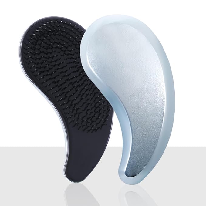 Small Dog Brush- Grooming Tool for Teddy, Yorkies, Maltese, Shih Tzu, Chihuahua - Puppy Hair Brush (Electroplating Blue)