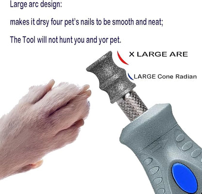 Diamond Dremel Dog Nail Grinder Bits for Rotary Tool-1/8'' Dremel Dog Nail Grinder Attachment-Pet Nail Grinder Bit Work for Animals Nail Care (XX Large T)