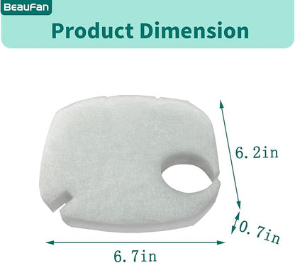 16 Pcs Fit AMOSIJOY 172/225/265GPH Aquarium External Filter and Coospider-repta 172/225/265GPH Aquarium Filter, 6 White Floss, 2 Coarse Filter Pads, 2 Coconut Shell Carbon, 2 Ceramic Rings &4 Mesh Bag