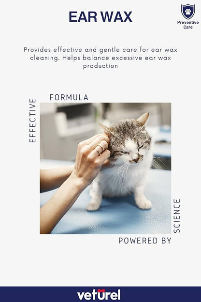 Gentle Dog Ear Care - Dog Ear Odor - Dog Ear Cleaner - Ear Wash for Dogs - Cat and Dog Ear Cleaning Solution - Soothes Itchy Ears - Removes Ear Wax - Cat Ear Care 3.4 oz