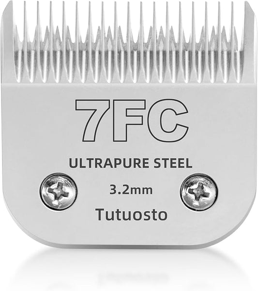 7FC Clipper Blades Pet Grooming Clipper Replacement Blades Detachable Blade Compatible with andis/wahl/Oster Dog Clippers