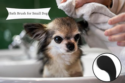 Small Dog Brush- Grooming Tool for Teddy, Yorkies, Maltese, Shih Tzu, Chihuahua - Puppy Hair Brush (Black)