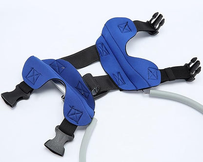 Dog Ring Harness with D-Ring, Lightweight Blind Dog Assistance Device, Visually Impaired Accessory for Dogs BlueUp Medium