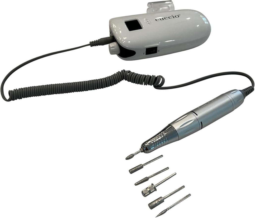 Warren London Dog Nail Grinder for Dogs by Cuccio| MaxPro 35k E-File | Portable, Quiet, Low Vibration with 6 Bit Attachments | Dog Grooming Supplies for Pet Owners and Dog Groomers | USB Charged